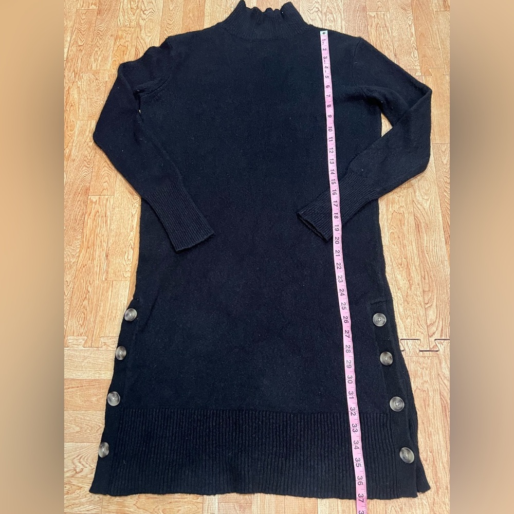 Banana Republic Black Turtleneck‎ Sweater Dress - Picture 4 of 7